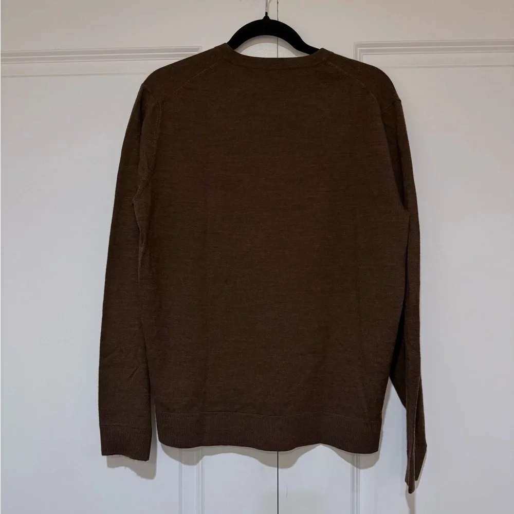 Murano Chocolate V-Neck Sweater